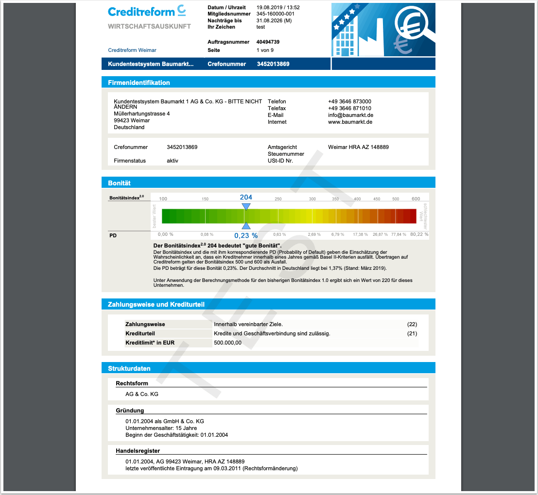 Creditreform Wirtschaftsauskunft