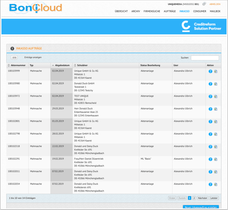 BoniCloud Forderungsmanagement